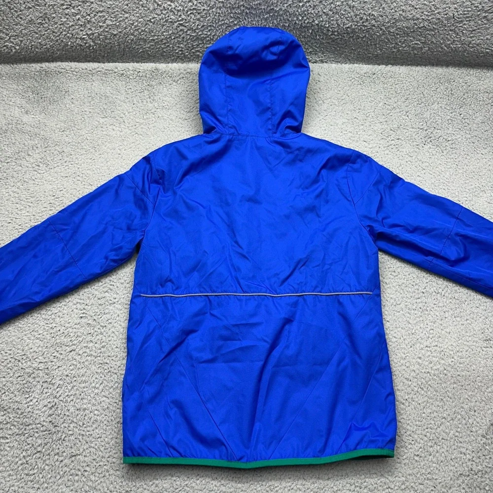 Champion C9 R1402 Youth Large 12/14 Lightweight‎ Blu/ Green Zip Up Hooded Jacket